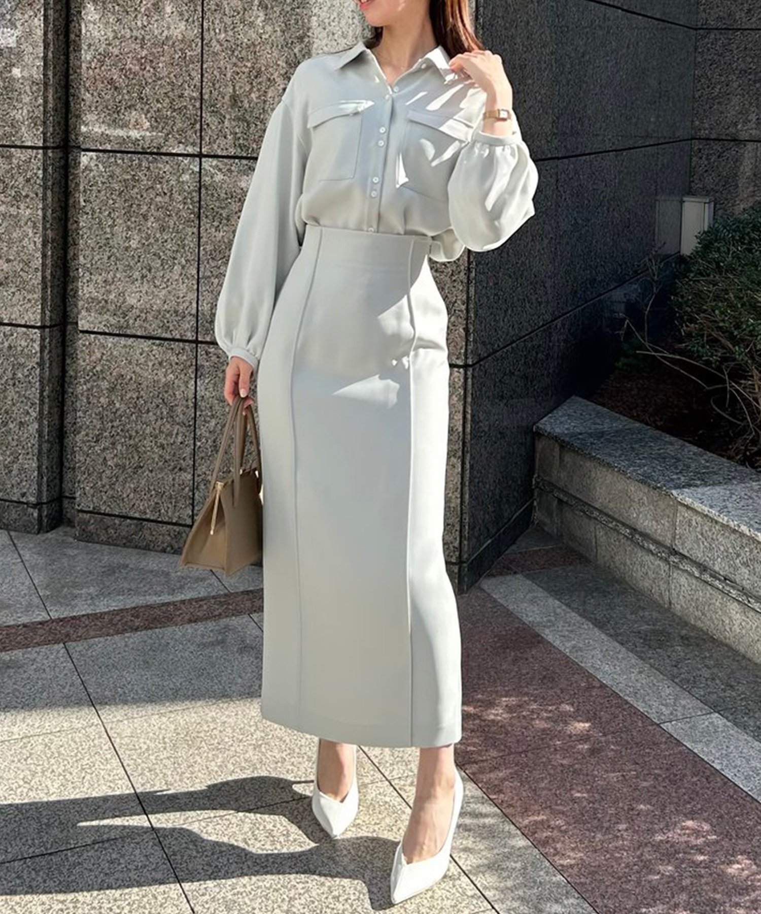 anuans｜ダブルサテンナロースカート | Rakuten Fashion(楽天