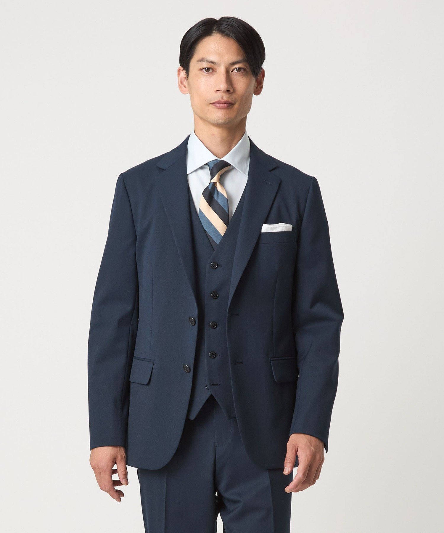 UNITED ARROWS green label relaxing｜A+ TWPU サージ 2B スリム