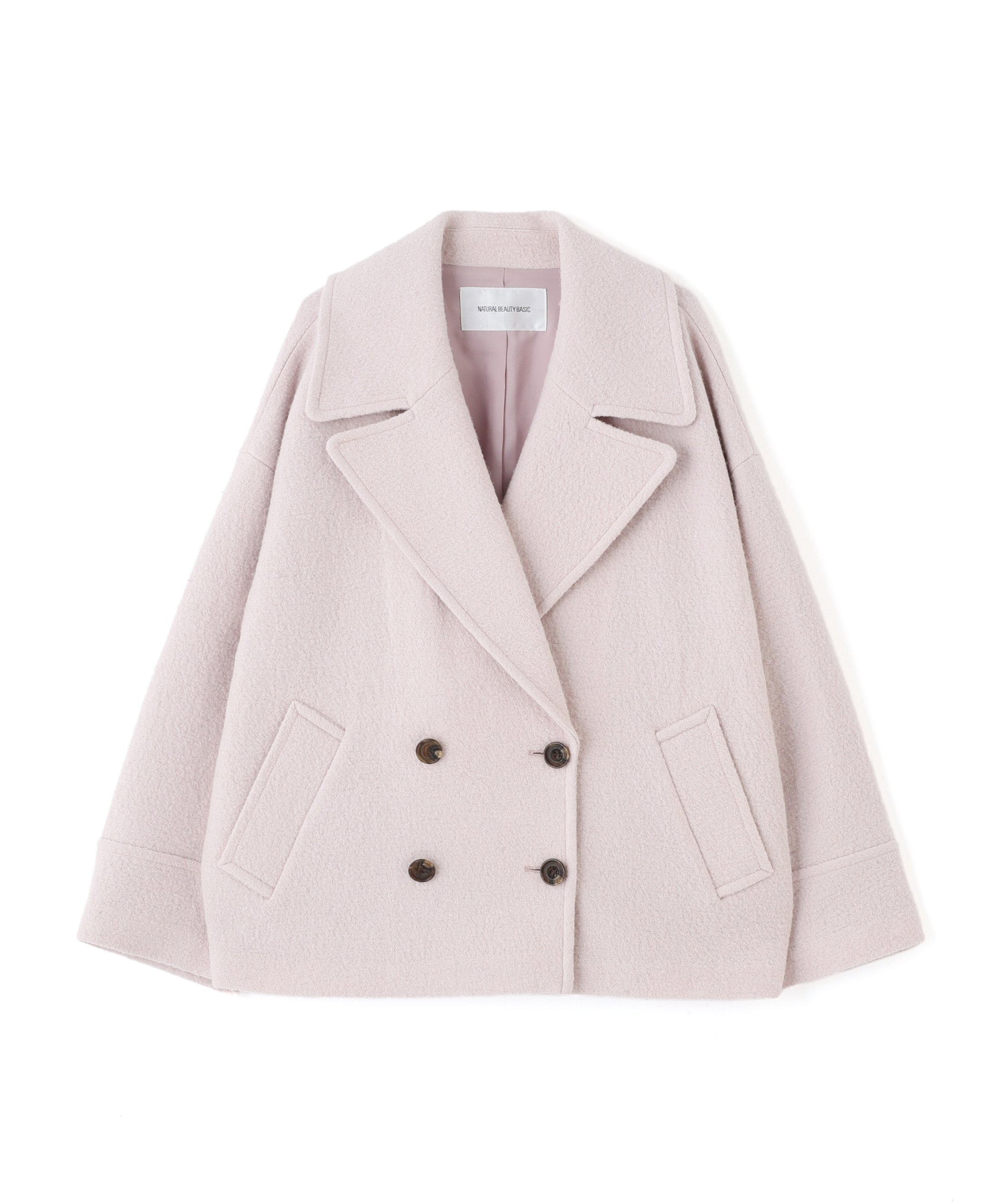 NATURAL BEAUTY BASIC｜ウーリーフォルムハーフコート | Rakuten