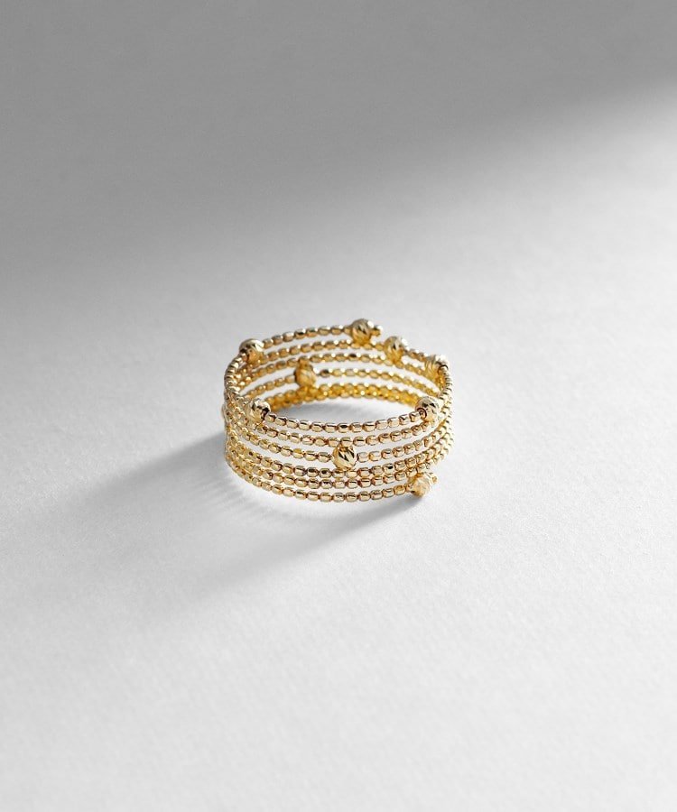 COCOSHNIK｜K10ハニー カットボール 形状記憶リング | Rakuten Fashion