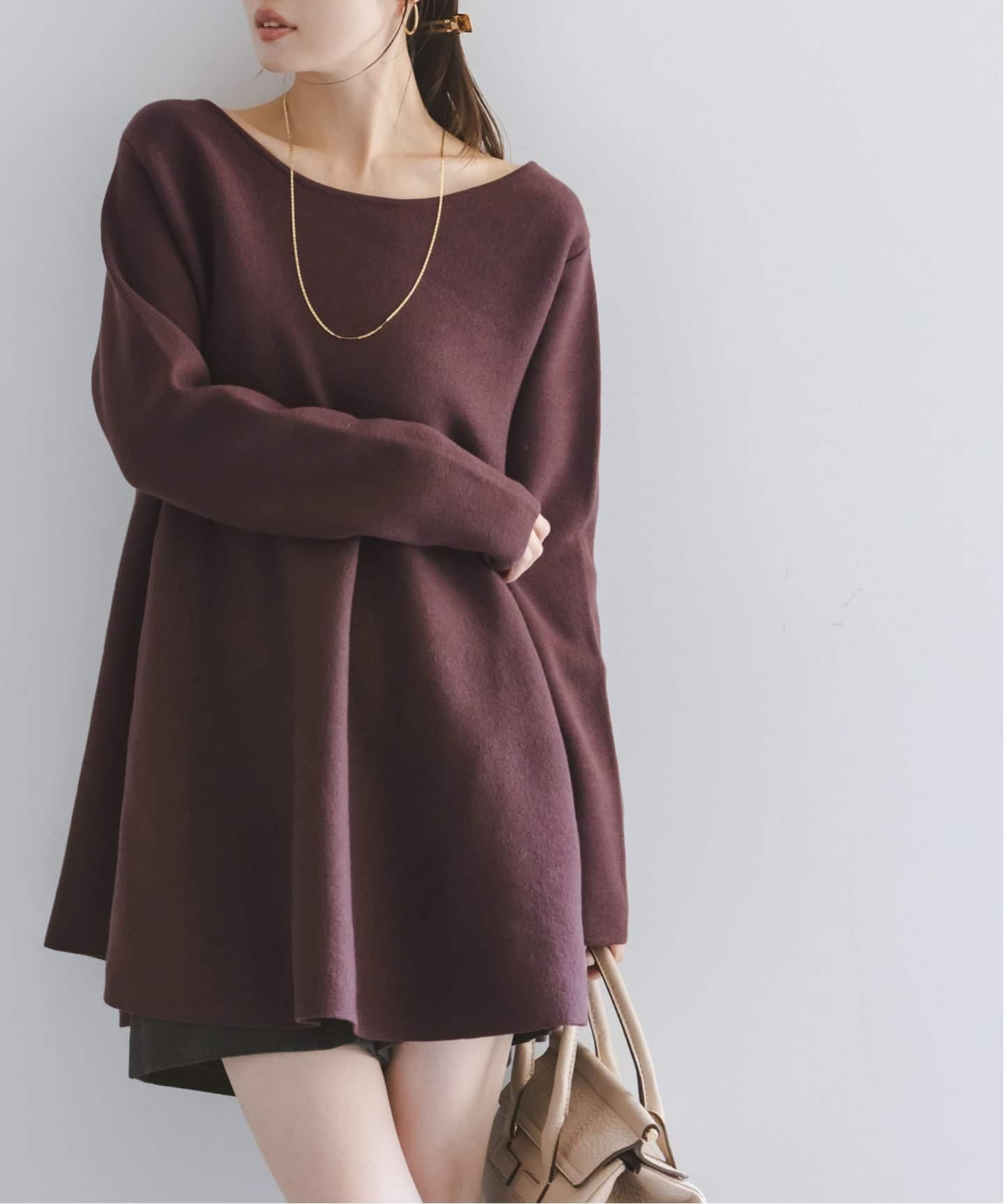 NOBLE｜テントライン フレアニット | Rakuten Fashion(楽天