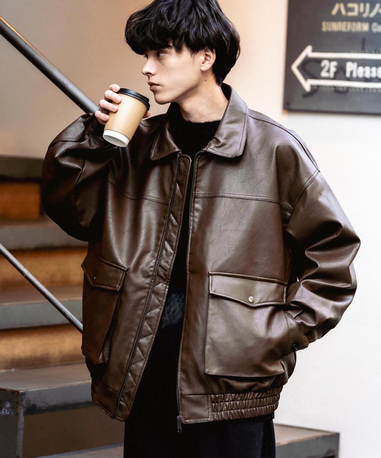 Rocky Monroe｜PUレザー G-1型フライトブルゾン | Rakuten Fashion