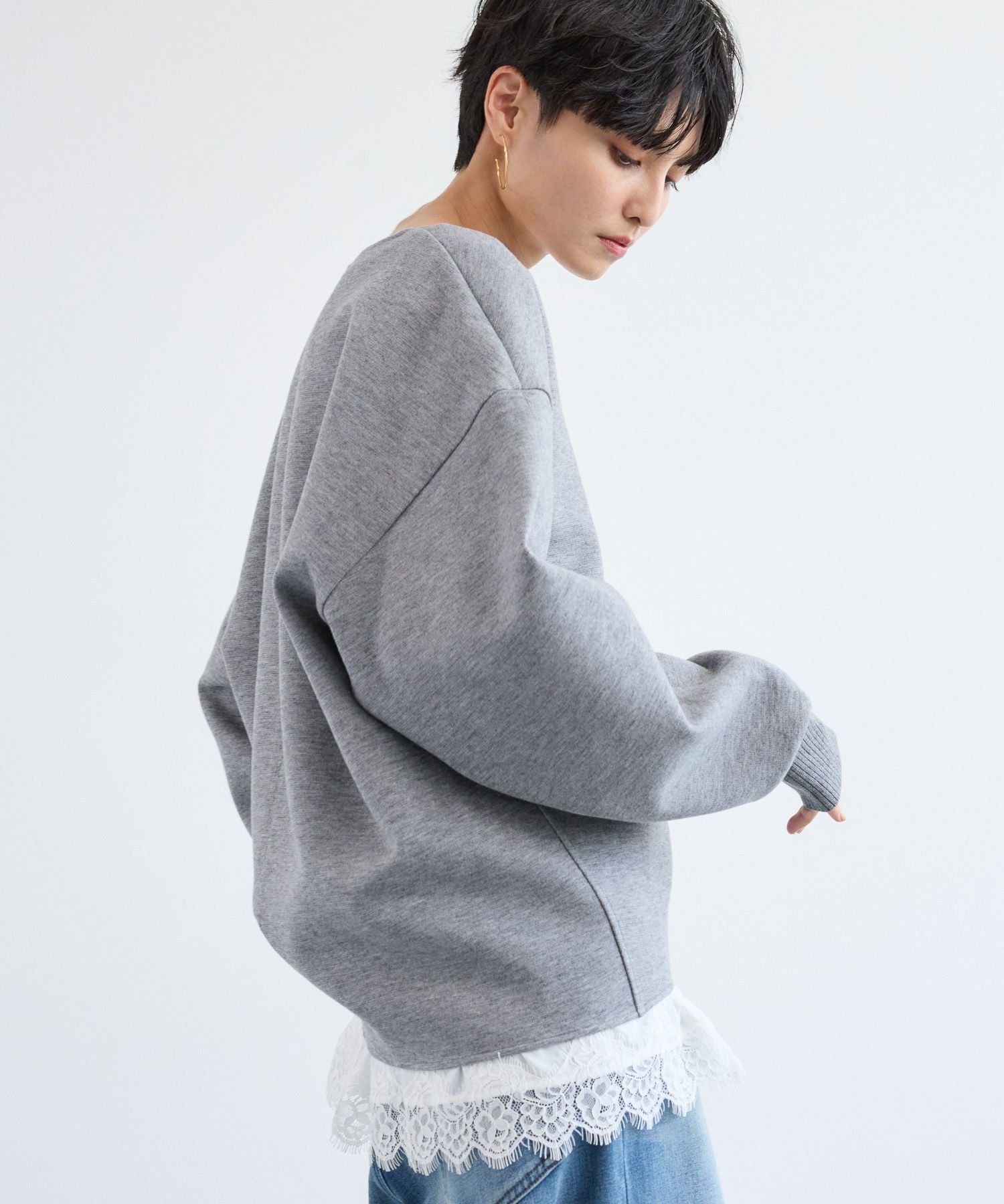 BARNYARDSTORM｜TRスムースVネックプルオーバー / マシン