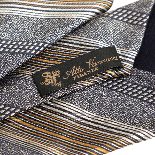 楽天市場】Atto Vannucci アットヴァンヌッチ セッテピエゲ ネクタイ