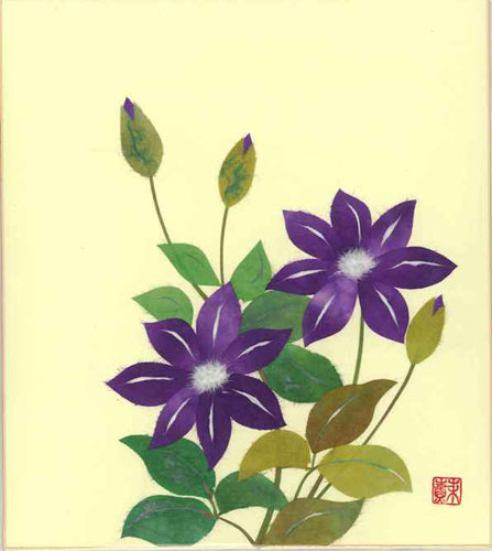 楽天市場】色紙 日本画 季節のちぎり絵シリーズ 春〜夏 5月の誕生花