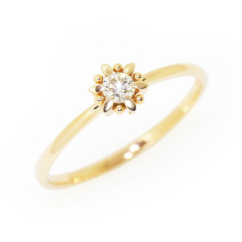 楽天市場】ダイヤモンド 0.08ct スノーリング Snow Flake K10 K18