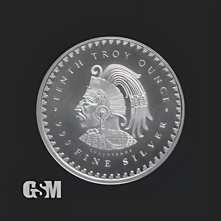 楽天市場】1/10 オンス アステカ カレンダー シルバー ラウンド .999