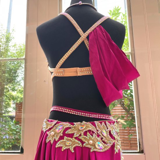 楽天市場】格安オリエンタル衣装 lw1617 ピンク グリーン ブラ