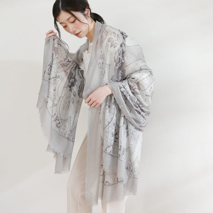 楽天市場】ストール 薄手 大判 夏用 春 カシミヤ 100% レディース 上質