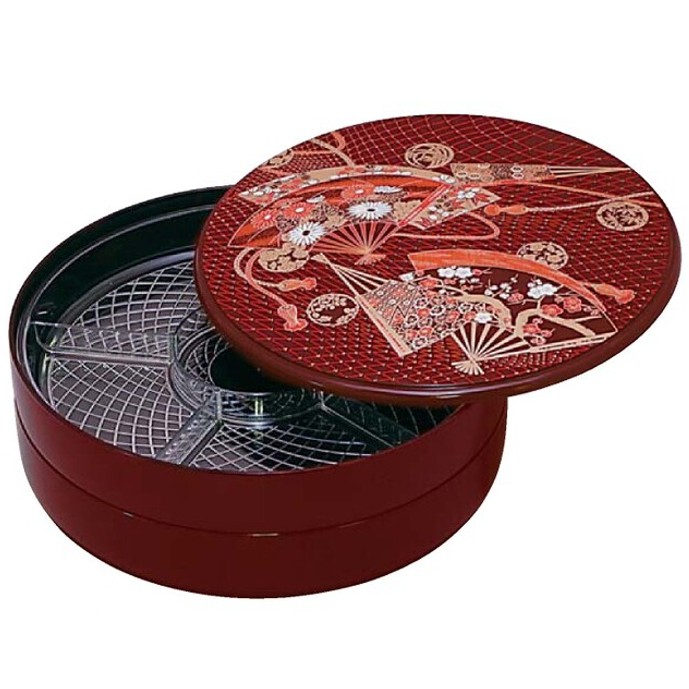 扇形装飾の赤い重箱 楽天市場】扇（重箱｜弁当箱・水筒）：キッチン