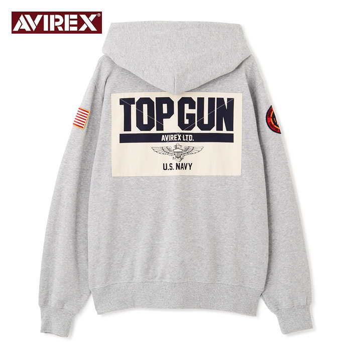 楽天市場】AVIREX アビレックス ジップパーカー DUST DEVILS TOP GUN