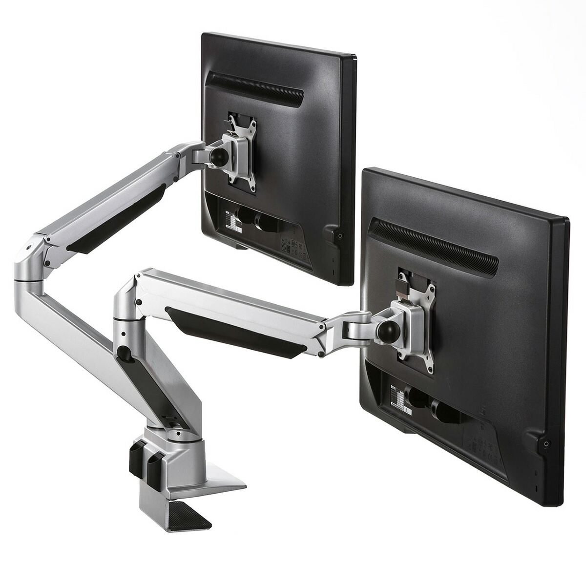新中古】サンワダイレクト デュアルモニターアーム 100-LA025 楽天市場