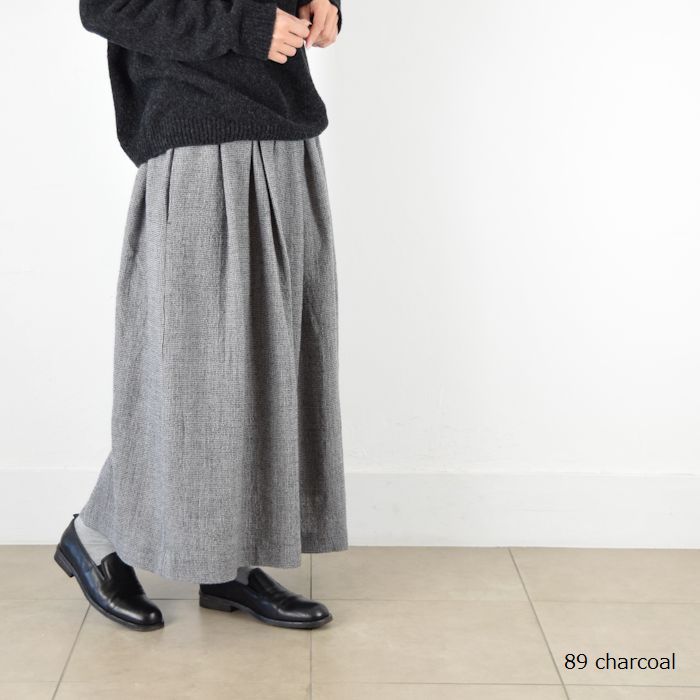 楽天市場】evam eva(エヴァムエヴァ)wool skirt 3colormade in