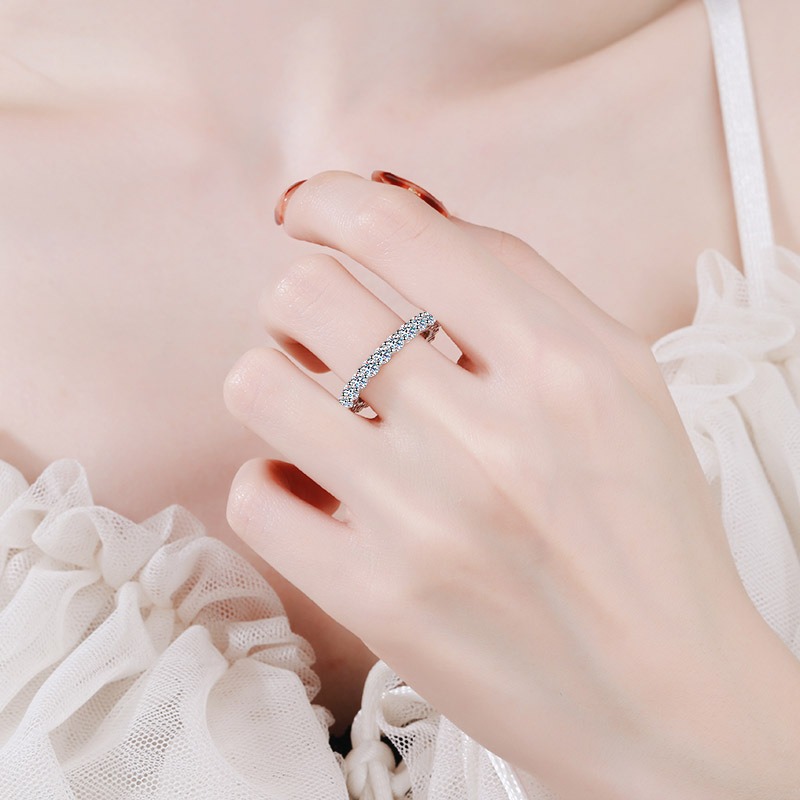 楽天市場】モアサナイト リング 指輪 モアッサナイト フルエタニティ