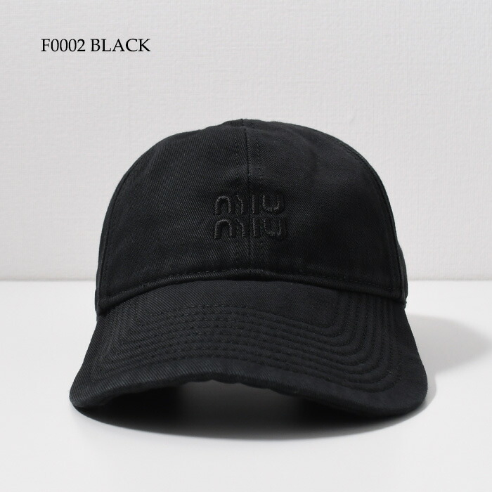 楽天市場】MIU MIU ミュウミュウ 帽子 キャップ 5HC3702CR2 ドリル