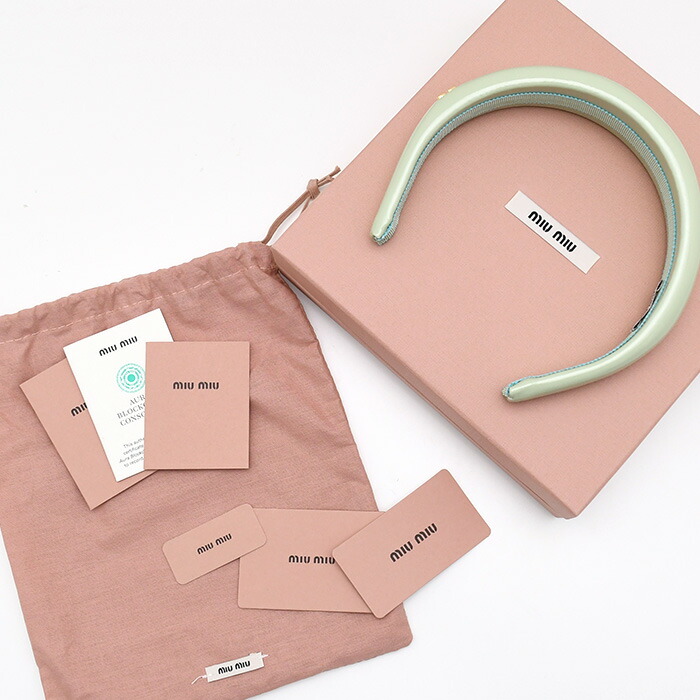 楽天市場】MIU MIU ミュウミュウ ヘアバンド ヘアアクセサリー