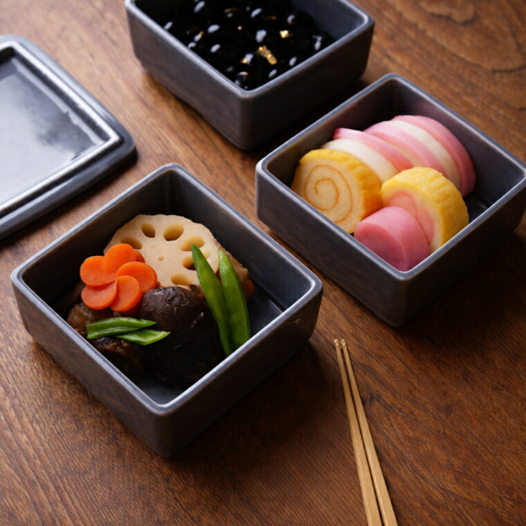 楽天市場】＼期間限定特典 かや織ふきん／ 三段重 陶器 保存容器 食洗