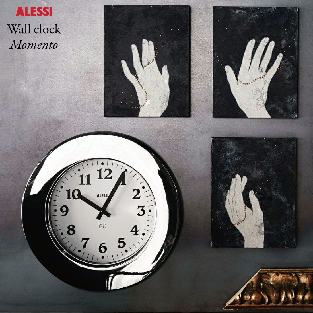 楽天市場】Alessi アレッシ Momento Wall clock モメント ウォール