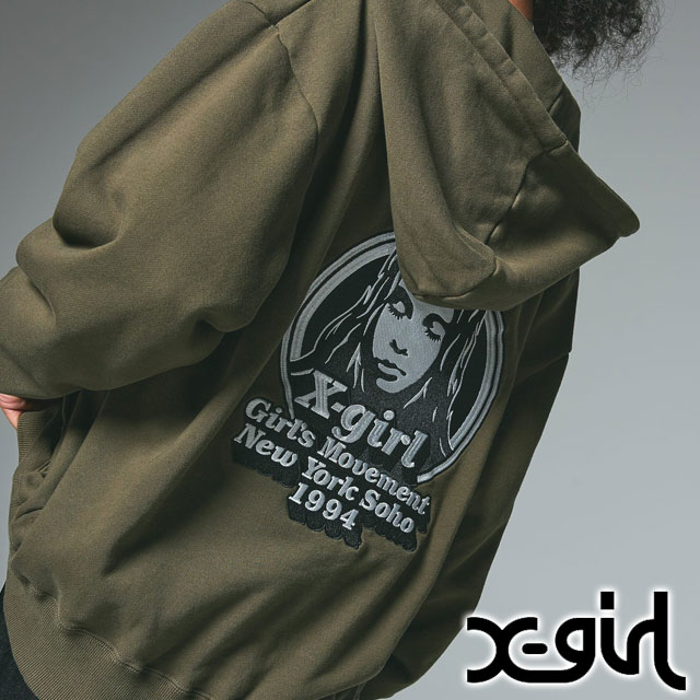 楽天市場】エックスガール X-girl ジップアップスウェットフーディー