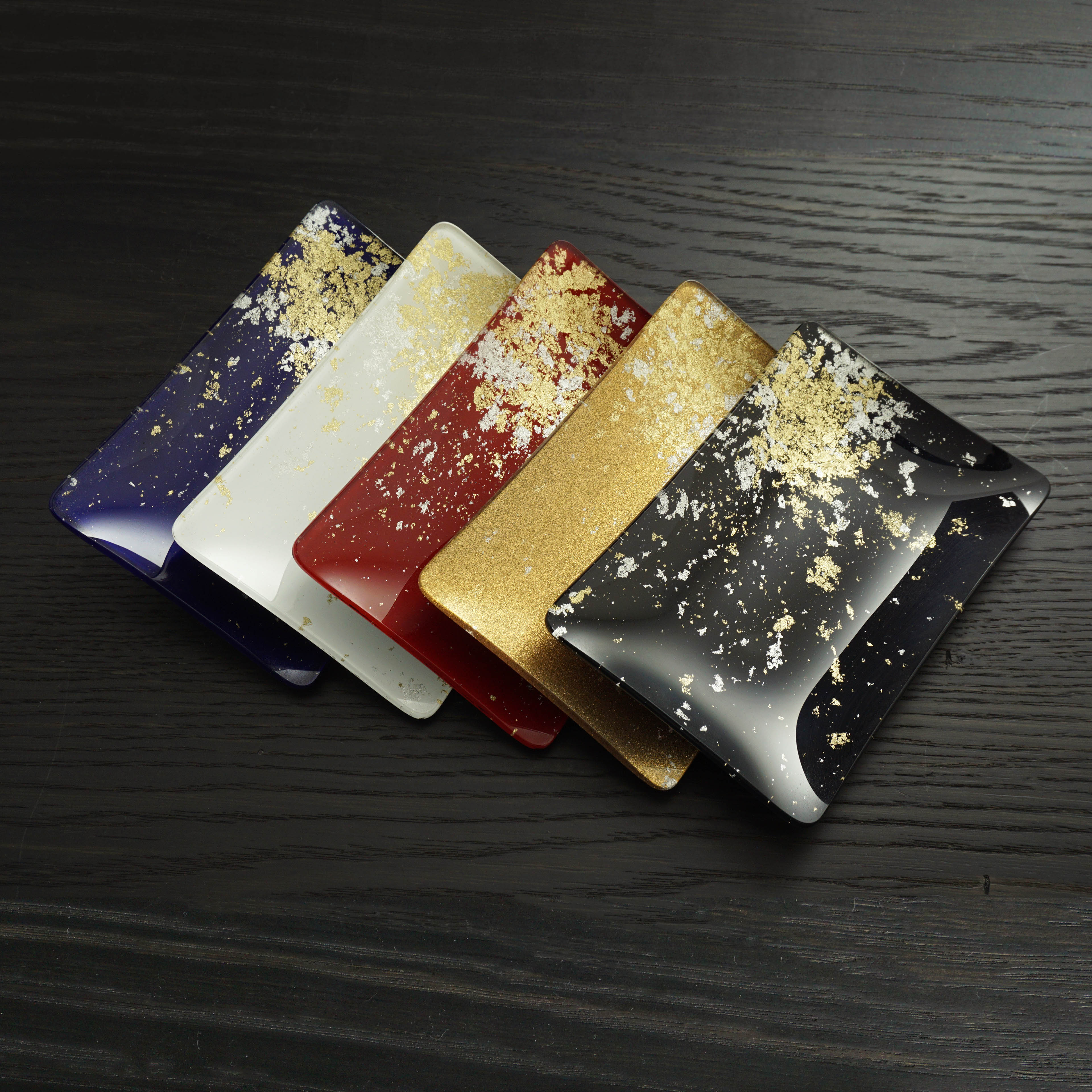 楽天市場】【ポイント20倍】 金銀箔ちらし角小皿5枚セット YOSHIHIKO