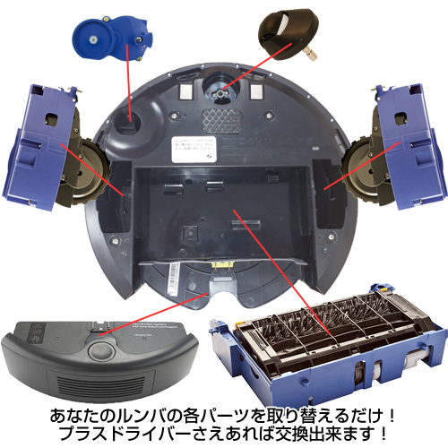 楽天市場】iRobot Roomba 自動掃除機 ルンバ 交換用 ボディ 960/961