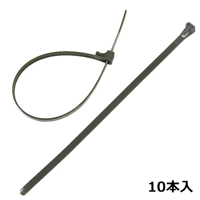 楽天市場】【戦人】結束バンド ロック付 25cm（10本入）［senjin