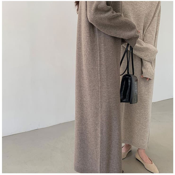 楽天市場】BACKYARD FAMILY ロングワンピース ニット タートルネック