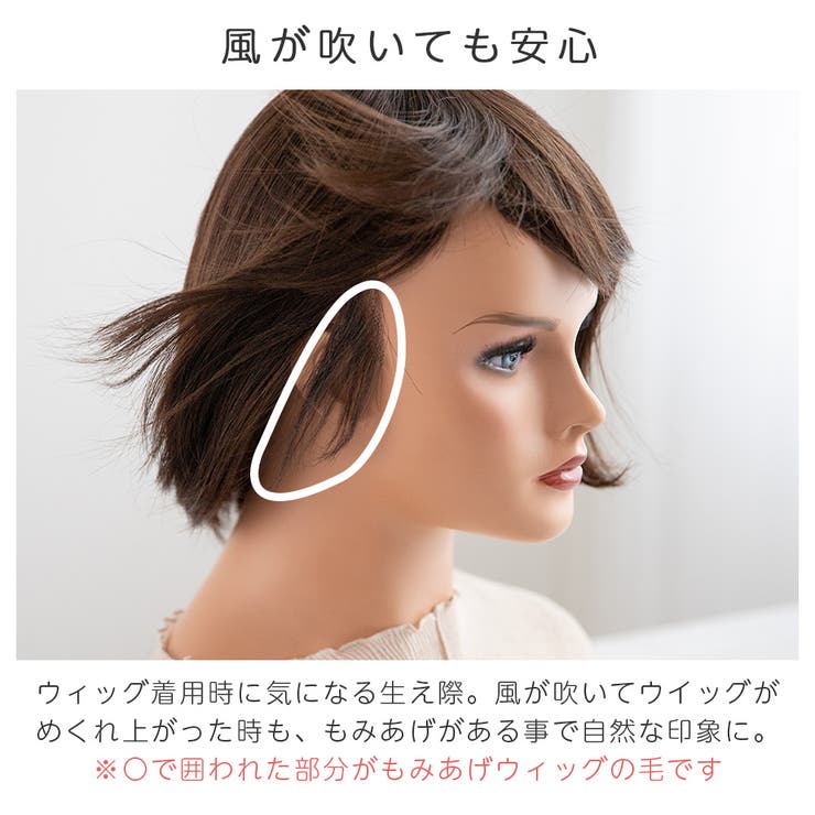 楽天市場】Brightlele 【人毛100％もみあげウィッグ 装着用シール付き