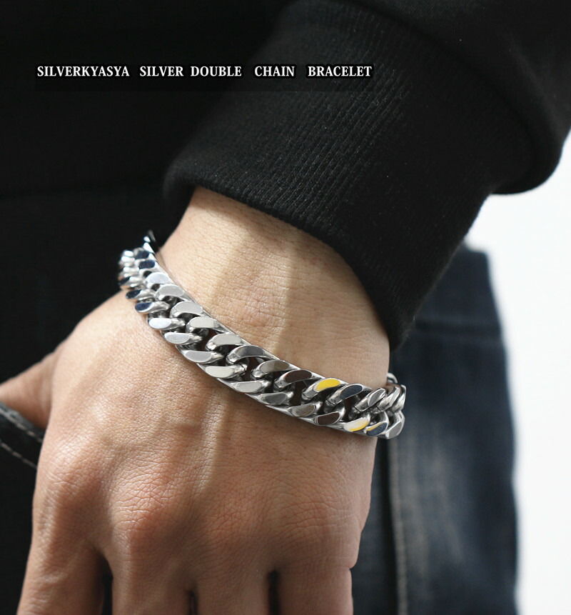 楽天市場】12mm 太め 4面カット ダブル喜平ブレスレット マイアミ