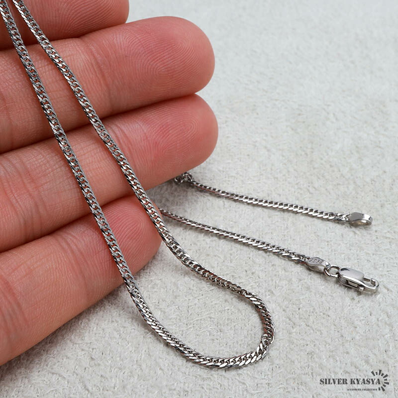 楽天市場】シルバー925 ダブル喜平チェーン ネックレス 幅2mm 喜平