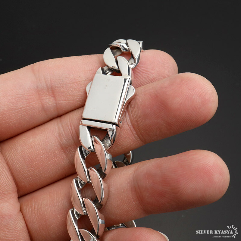 楽天市場】シルバー925 重厚 喜平ブレスレット チェーンブレスレット