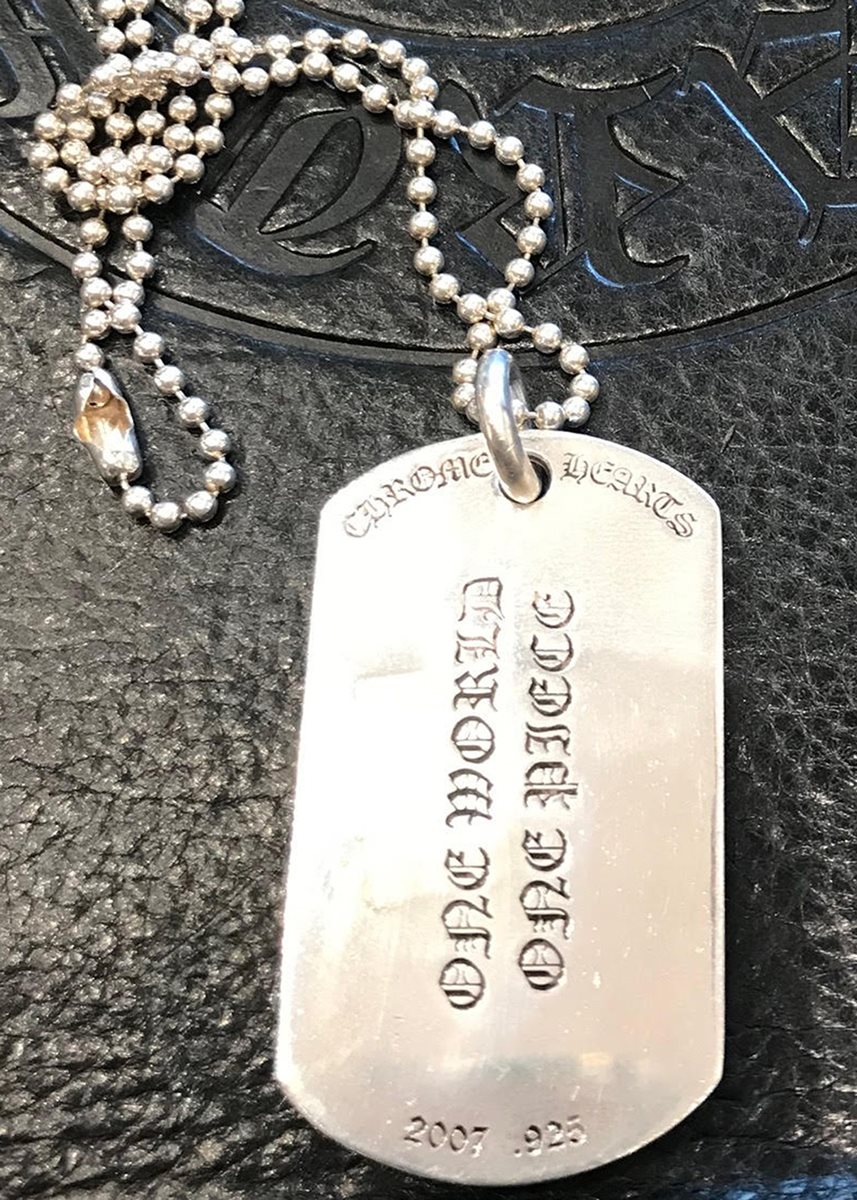 楽天市場】CHROME HEARTS DOG TAG FLERKNEE / BLACK DIAMOND クロム