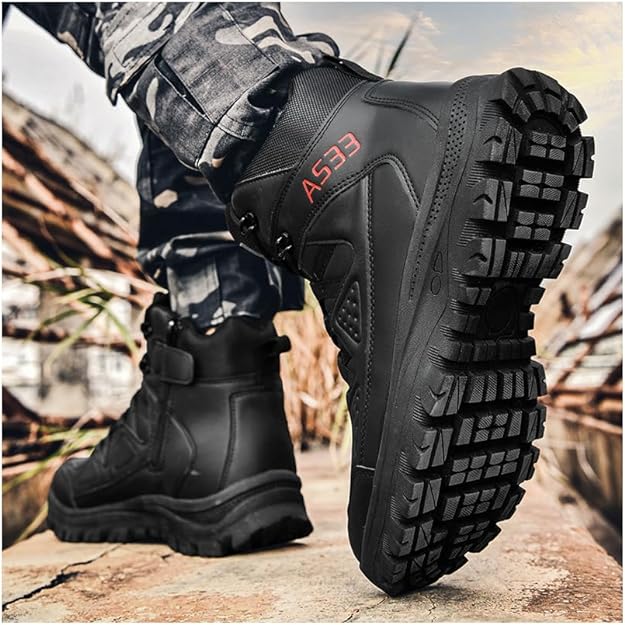 楽天市場】ミリタリーブーツ メンズ 本革 バイクブーツ ライディング