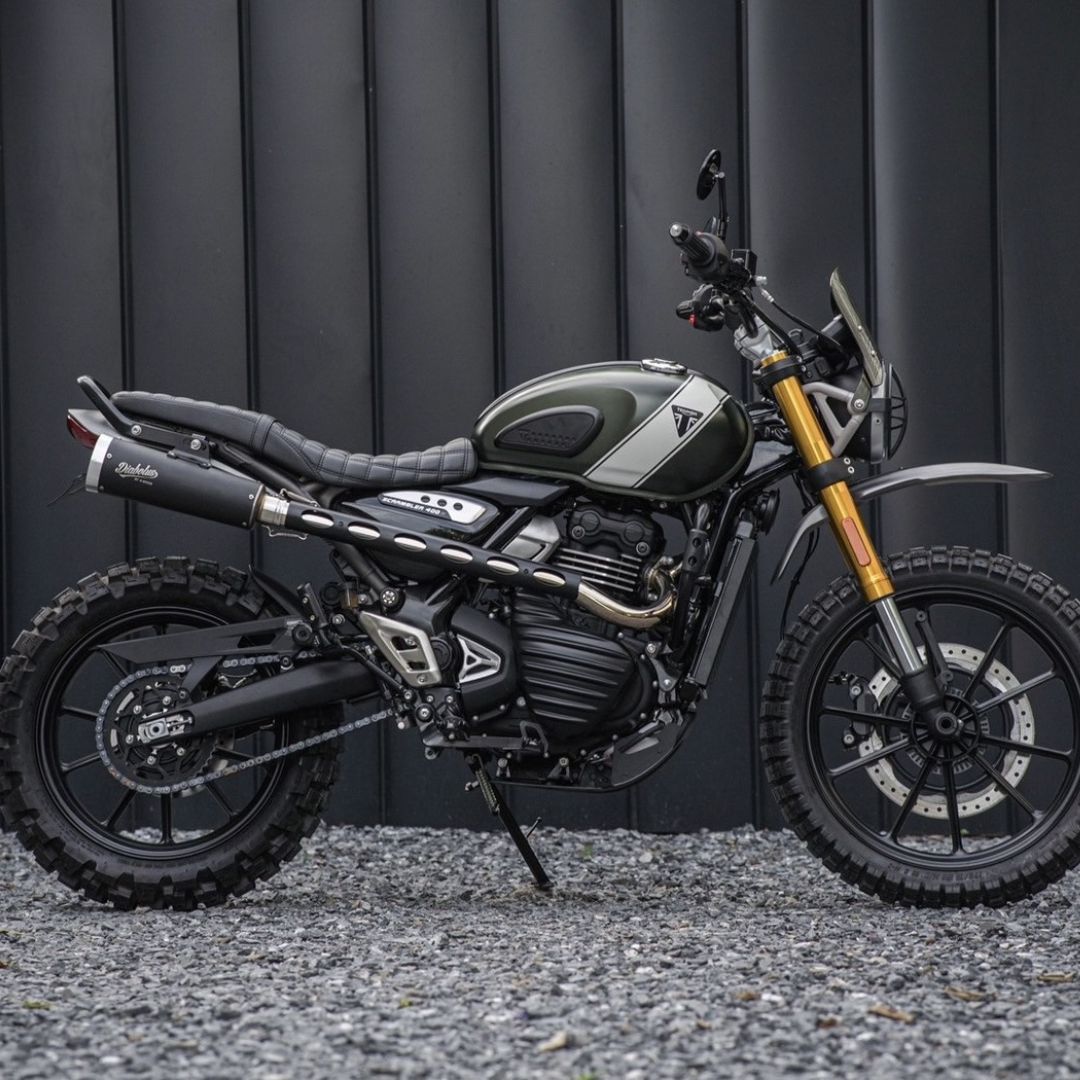 楽天市場】トライアンフ スクランブラー400X 交換用ロングシート SX15