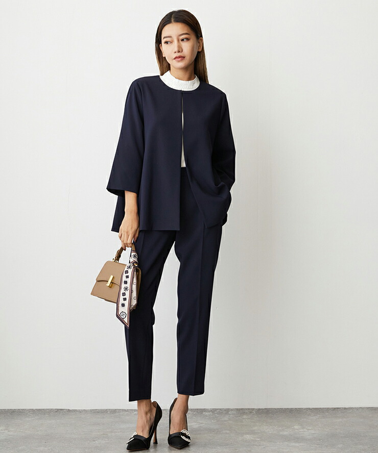 楽天市場】セレモニースーツ ノーカラージャケット ジャケット