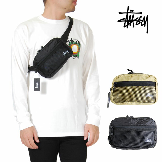 楽天市場】STUSSY ステューシー ボディバッグ ファニーパック ウエスト