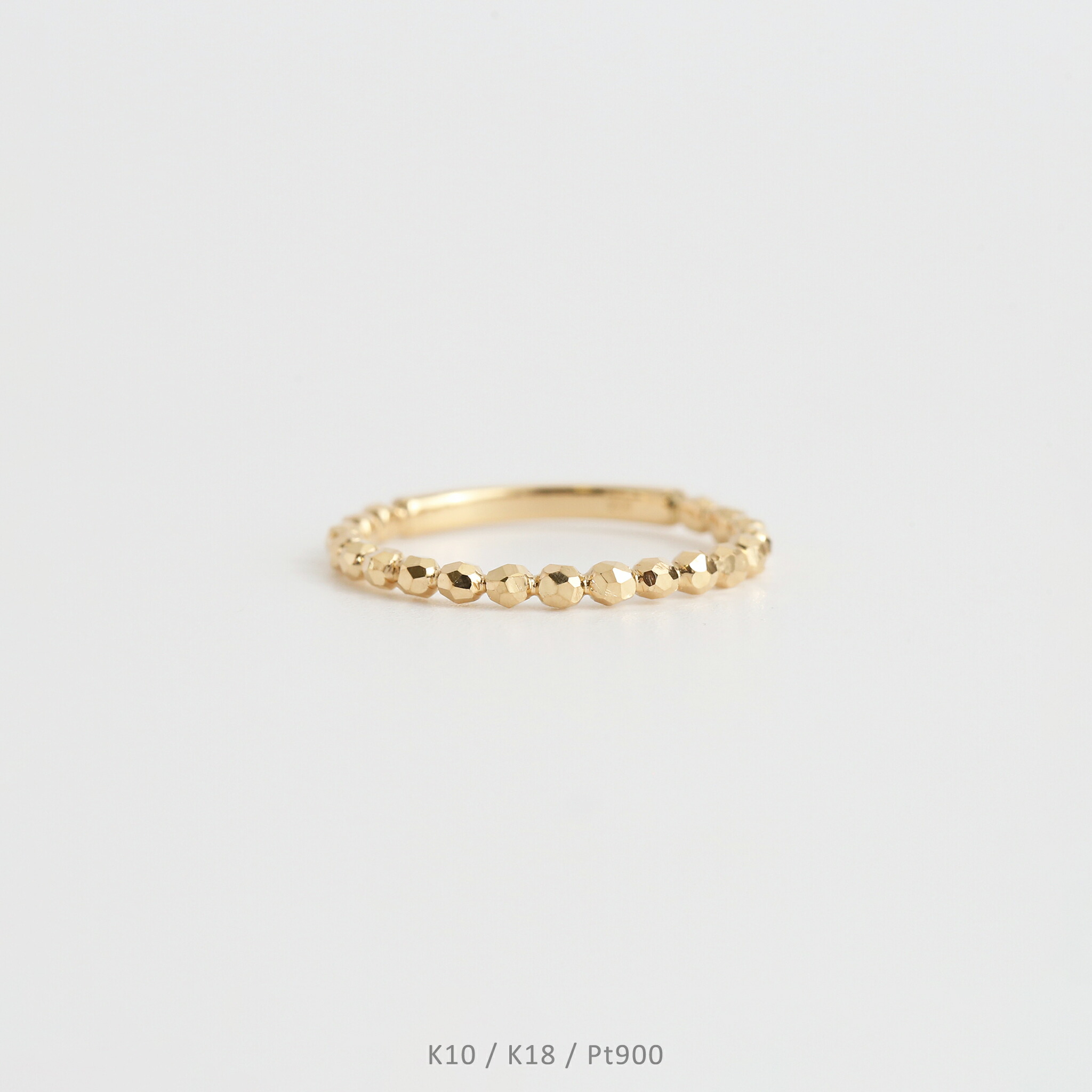 楽天市場】【Amalthea Ring】 K10/K18/Pt900 ミラーカット 地金 リング