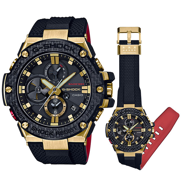 楽天市場】あす楽 送料無料 カシオ G-SHOCK GST-B100TFB-1AJR 35th