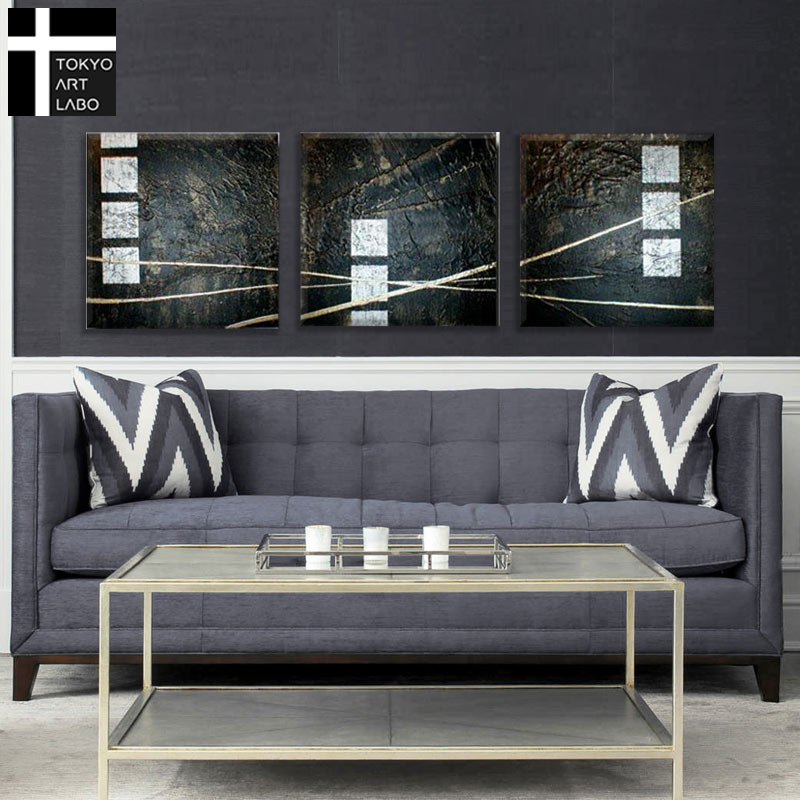 楽天市場】【楽天ランキング1位獲得】【黒の抽象】絵画 インテリア