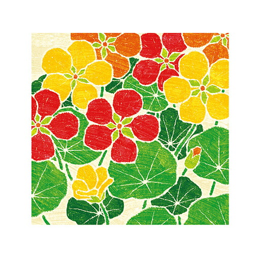 楽天市場】金蓮花 3色絵画 額入り版画 花の絵 和モダン 壁掛け