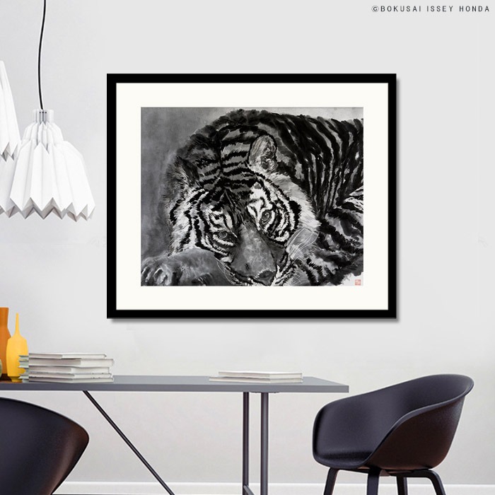 楽天市場】圧倒的迫力 ISSEY HONDA 虎画・眼光 和モダンインテリア向け