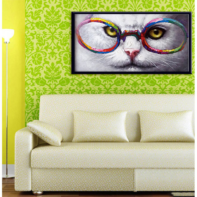 楽天市場】絵画 ねこ 額入り 壁掛けの絵 壁に飾る絵画 かわいい猫の絵