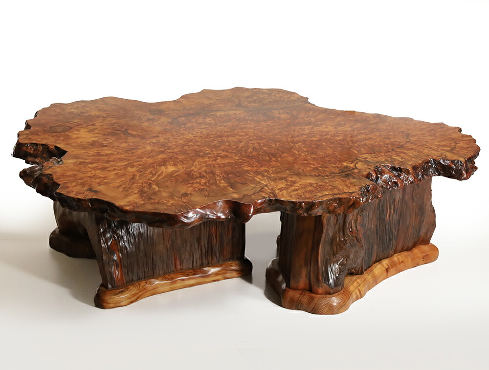 楽天市場】屋久杉 一枚板 テーブル 仕様：無垢 / 素材：屋久杉泡瘤（座