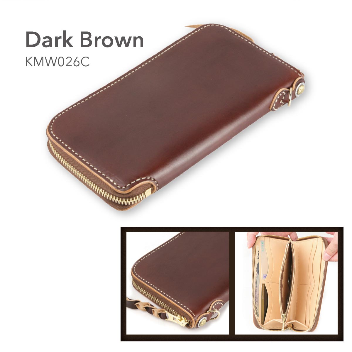 楽天市場】長財布 本革 メンズ レディース ラウンドファスナー 牛革 革