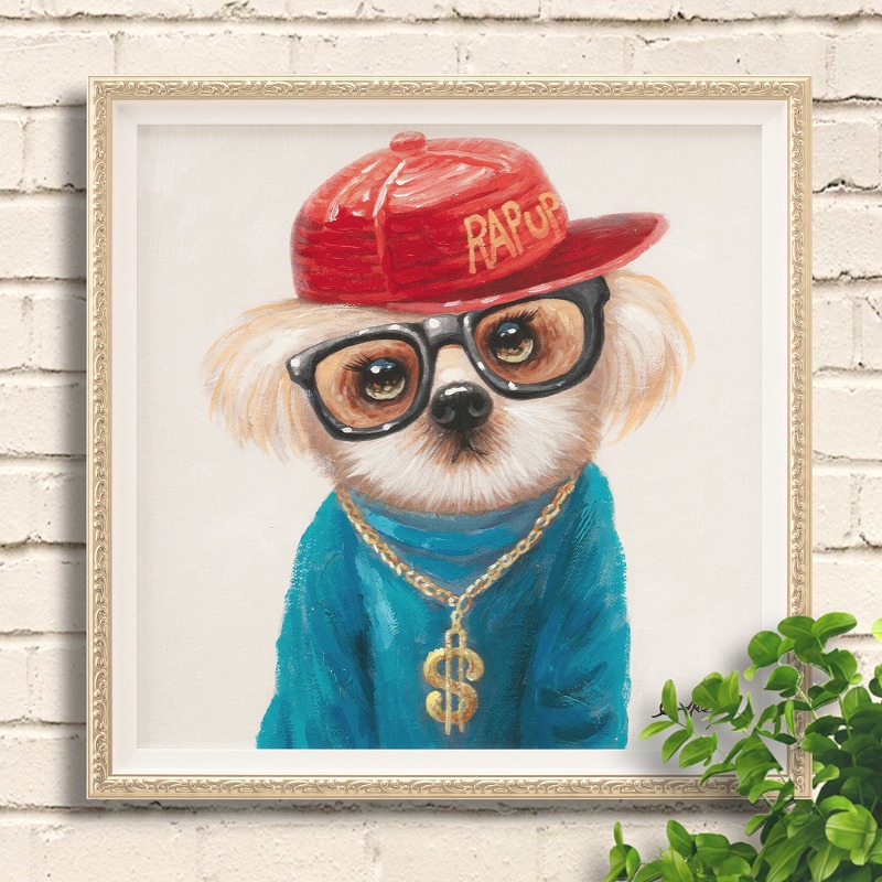 楽天市場】アートパネル 犬 シーズー ラッパー 33 rh ポスター 絵