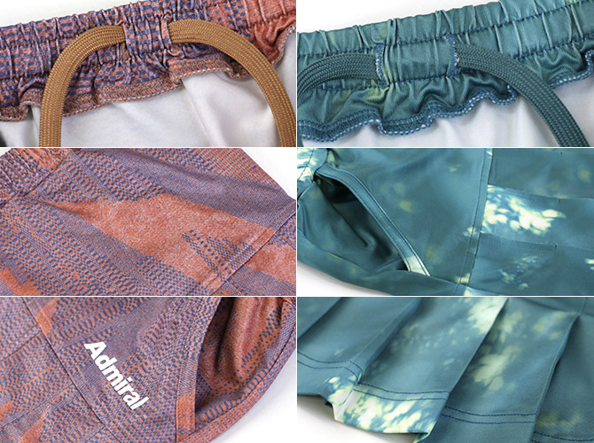 楽天市場】アドミラル Admiral ウェア レディス グラフィックプリーツ