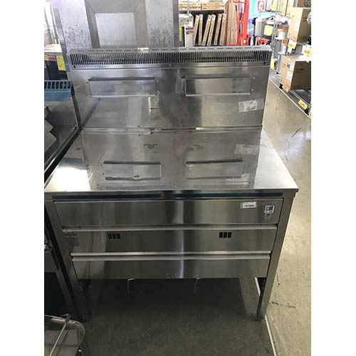 M3☆タニコー☆LPガス 2槽ガスフライヤー 油15L×2連 業務用 厨房 店舗