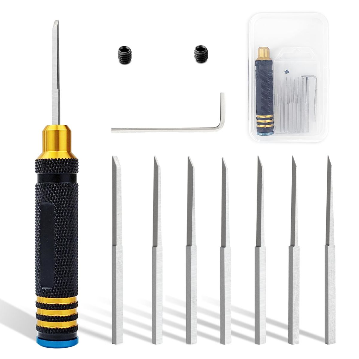 楽天市場】スジボリ タガネ 7本セット ガンプラ ミニ四駆 フィギュア