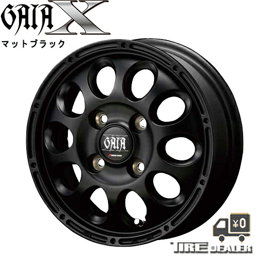 楽天市場】GAIA X ガイア クロス 12インチ 4.00B JWL-T P.C.D:100 4穴