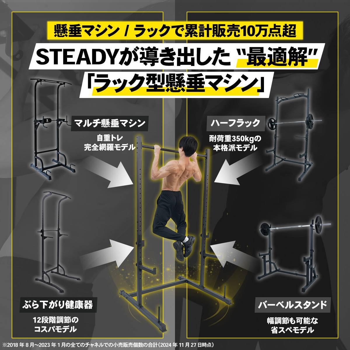 楽天市場】懸垂マシン ラック型 耐荷重300kg 25段階調整 本格BIG3